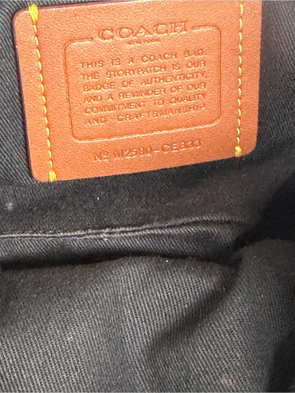 Coach denim crossbody